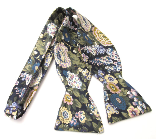 Elysian Day Silk Self-Tie Bow with Liberty Fabric