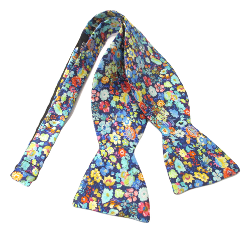Classic Garden Silk Self-Tie Bow Made with Liberty Fabric