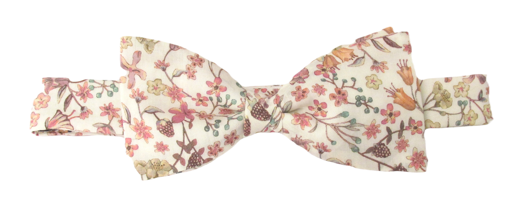 Donna Leigh Pink Organic Cotton Bow Tie Made with Liberty Fabric