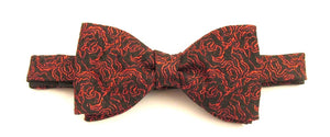 Red Sparkly Rose Bow Tie by Van Buck
