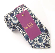 Lodden Navy Organic Cotton Tie Made with Liberty Fabric