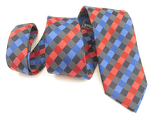 Royal Blue & Red Chequered Fancy Tie by Van Buck