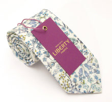 Donna Leigh Blue Organic Cotton Tie Made with Liberty Fabric