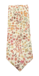 Donna Leigh Pink Organic Cotton Tie Made with Liberty Fabric