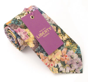 Painted Travels Cotton Tie Made with Liberty Fabric