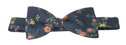 Elizabeth Teal Organic Cotton Bow Tie Made with Liberty Fabric
