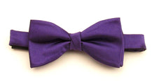 Purple Silk Wedding Bow Tie by Van Buck