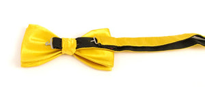 Gold Silk Bow Tie by Van Buck