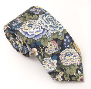 Elysian Day Silk Tie Made with Liberty Fabric 