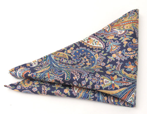 Great Missenden Silk Pocket Square Made with Liberty Fabric