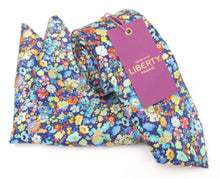 Classic Garden Silk Tie & Pocket Square Set Made with Liberty Fabric