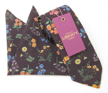 Annie Cotton Tie & Pocket Square Made with Liberty Fabric