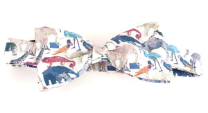 Queue for the Zoo Bow Tie Made with Liberty Fabric