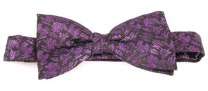 Purple Sparkly Lurex Bow Tie by Van Buck