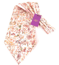 Wild Flowers Pink Cotton Cravat Made with Liberty Fabric