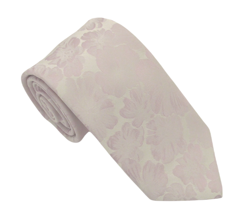 Lilac Floral Wedding Tie by Van Buck