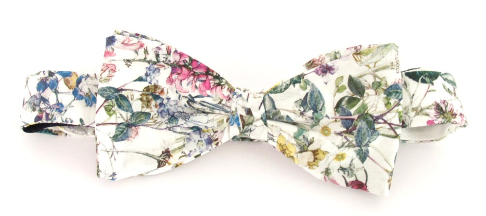 Fabric Bow Tie, Men Bow Tie, Floral Bow Tie, Flower Bow Tie