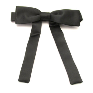 Black Satin Kentucky Bow Tie by Van Buck