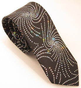 Shiny Black Star Tie by Van Buck