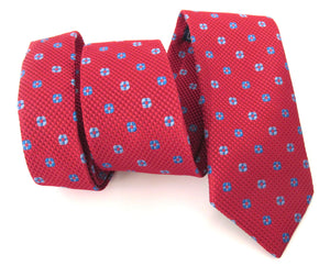 Red Medallion Fancy Tie by Van Buck