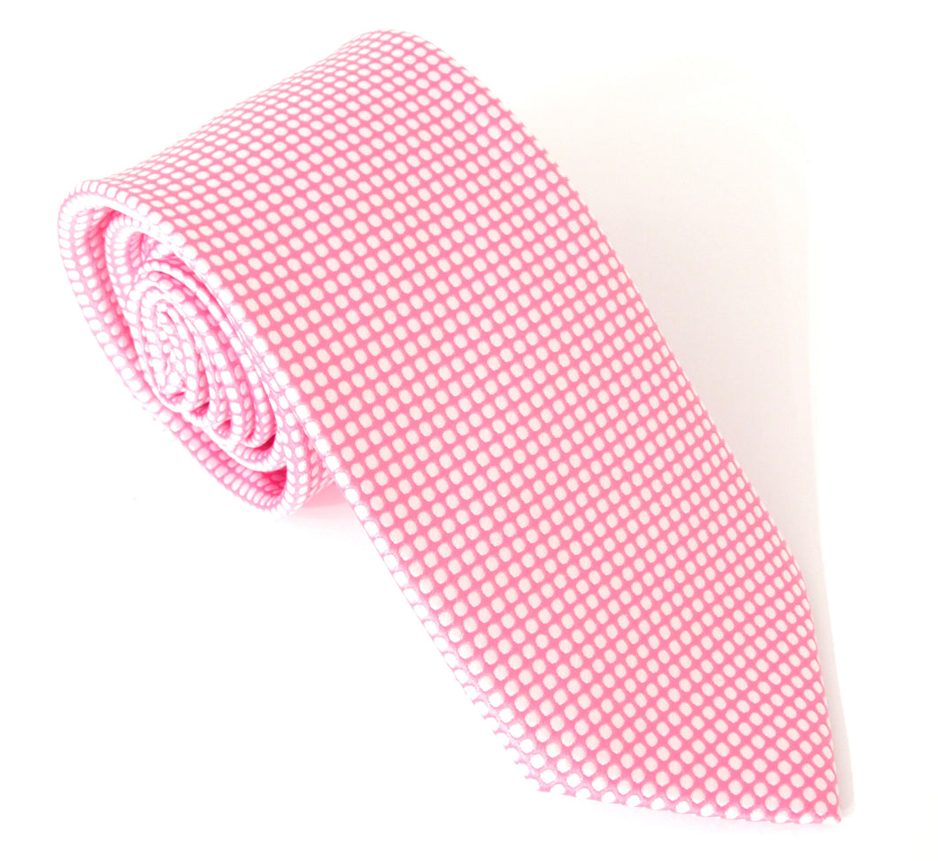 Pink Honeycomb Fancy Tie by Van Buck