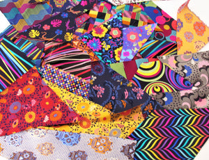 Limited Edition Fabric Pieces 100g Bag of Assorted 