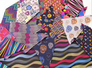 Limited Edition Fabric Pieces 100g Bag of Assorted 