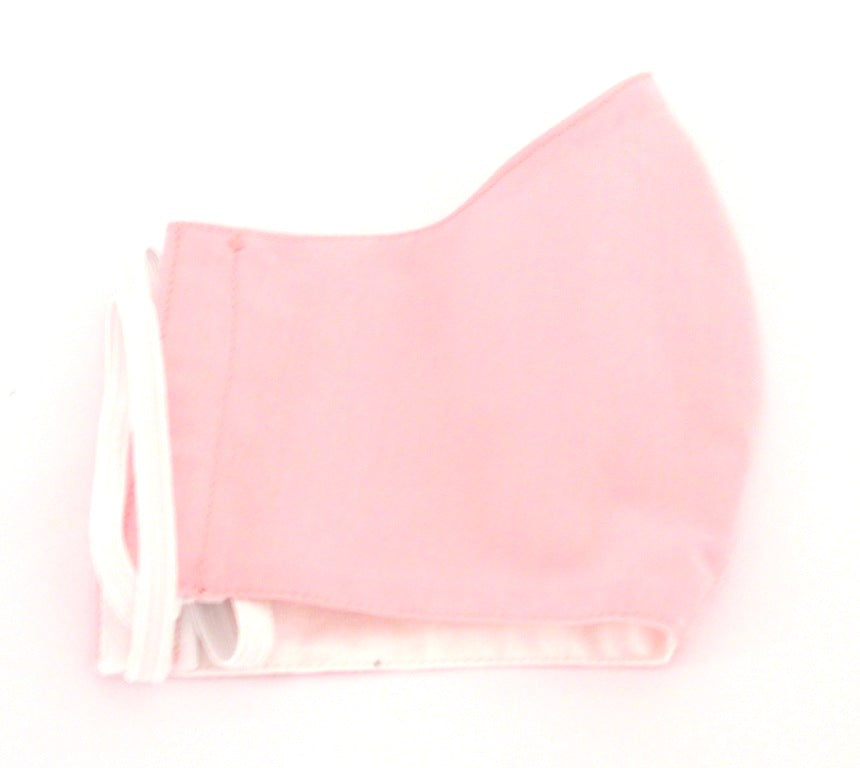 Plain Pink Cotton Face Covering / Mask