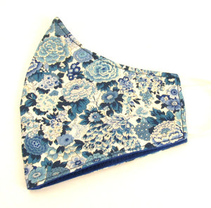 Elysian Day Blue Face Covering / Mask Made with Liberty Fabric
