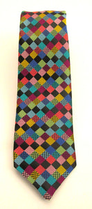 Van Buck Limited Edition Multicoloured Square Silk Tie