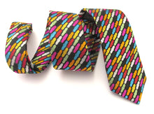 Limited Edition Multicoloured Geometric Silk Tie by Van Buck