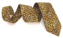 Leopard Print Cotton Tie by Van Buck