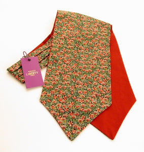 Ragged Robin Cotton Cravat Made with Liberty Fabric