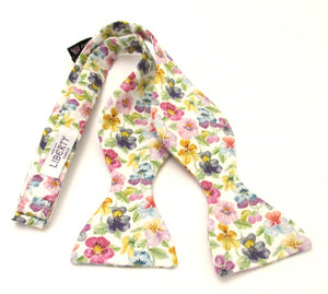 Think of Me Self Tie Bow Tie Made with Liberty Fabric