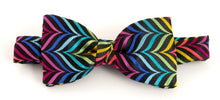 Van Buck Limited Edition Multicoloured Zig Zag Silk Bow Tie