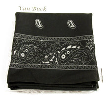 Black Teardrop Paisley Snood