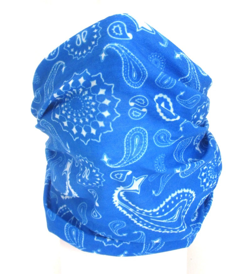 Blue Paisley Snood