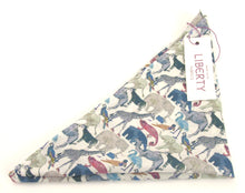 Queue For The Zoo Cotton Pocket Square Made with Liberty Fabric