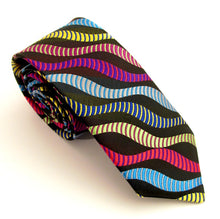 Van Buck Limited Edition Exclusive Pastel Multicoloured Stripe Silk Tie