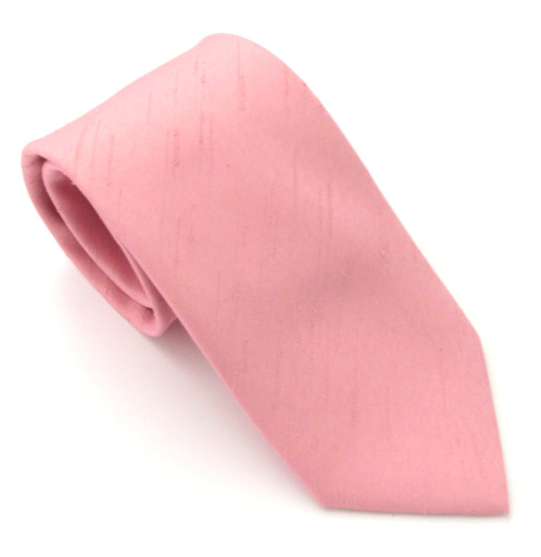 Rose Pink Slub Wedding Tie By Van Buck Pink Wedding Tie Wedding Tie
