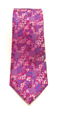 Cerise Small Floral Red Label Silk Tie by Van Buck