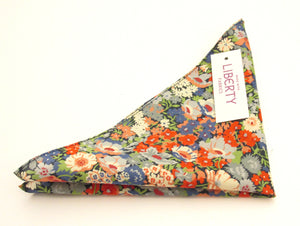 Thorpe Green Cotton Pocket Square Made with Liberty Fabric