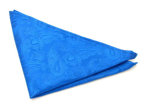Limited Edition Plain Paisley Silk Pocket Square by Van Buck