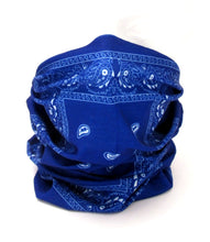 Navy Teardrop Paisley Snood