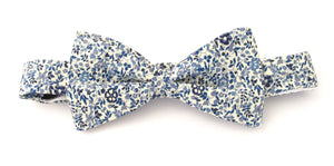 Katie & Millie Blue Bow Tie Made with Liberty Fabric