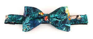 Tou-can Hide Bow Tie Made with Liberty Fabric 