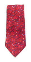 Red Neat Floral Tie by Van Buck
