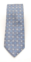 Sky Blue Flower Patterned Tie by Van Buck