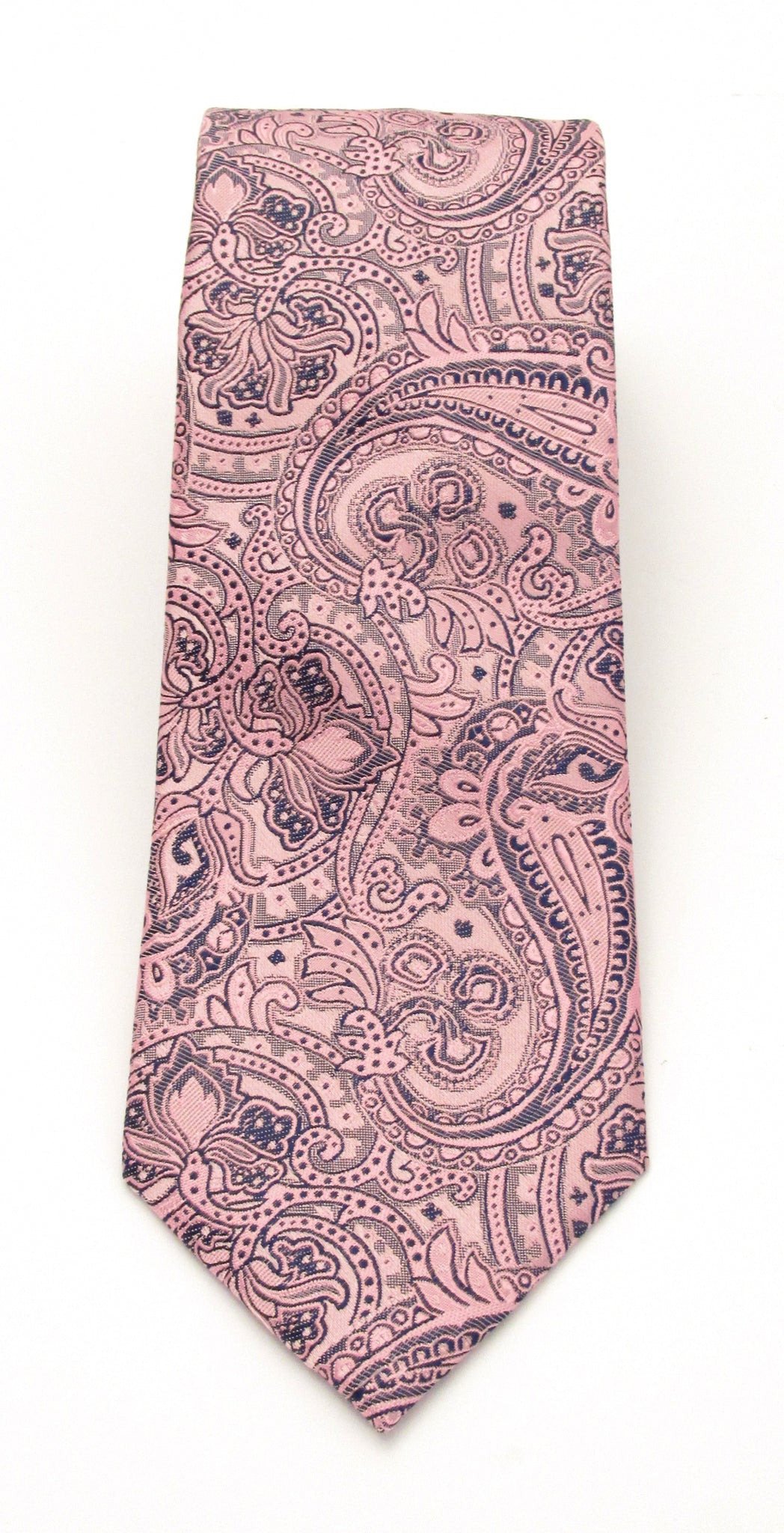 Pink Detailed Paisley Patterned Tie by Van Buck | Floral Tie | Blue ...