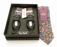Dazzle Tie & Trouser Braces Set Made with Liberty Fabric